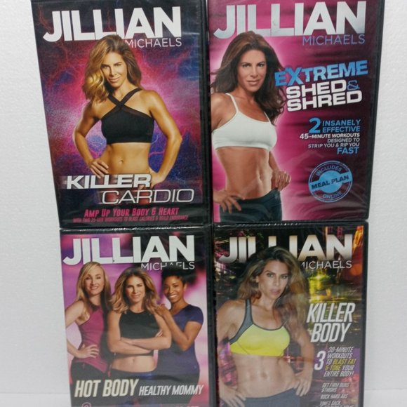 JILLIAN MICHAELS 4 DVDs SEALED Exercise & Fitness - Picture 2 of 7
